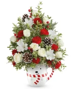 Cozy Peppermint Hugs Holiday Tree