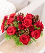 Glowing Garnet Bouquet