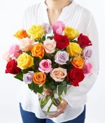 Rainbow Birthday Roses