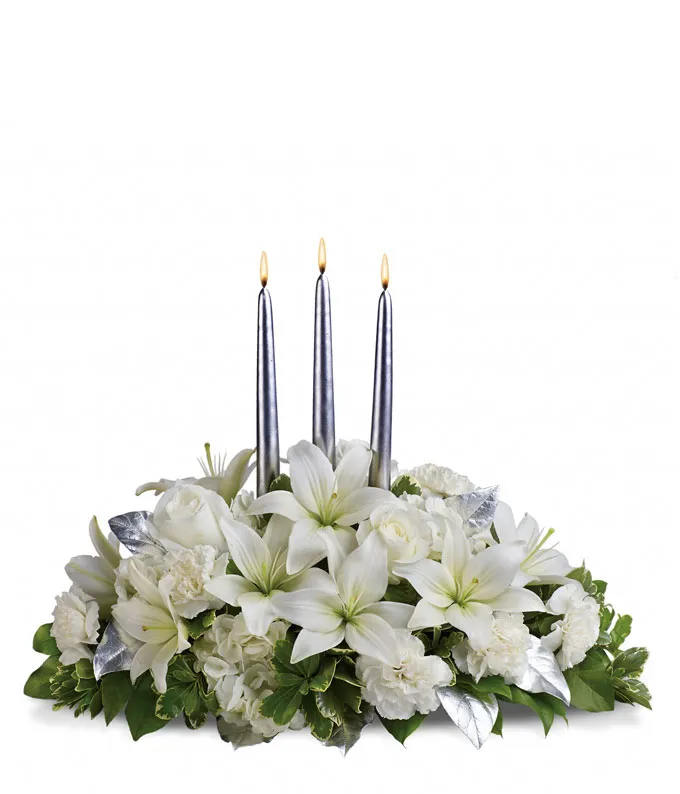 Silver Elegance Centerpiece 1 Silver Elegance Centerpiece