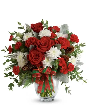 Red Holiday Joy Bouquet